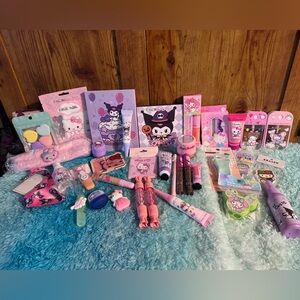 Large HK Sanrio Themed Bundle Lot Hello Kitty, Kuromi, Cinnamon, Melody